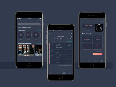 Booking App app design ui ux