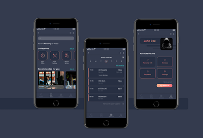 Booking App app design ui ux