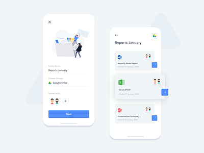 Storage app UI app application clean clean design dashboard design file flat icon illustration interface iphone manager minimal storage trending ui ux