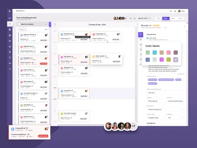 Task Scheduling Board LightTheme @creative design @daily ui @dashboard @design @photoshoot @taskcalendar @ui @uidesign ux
