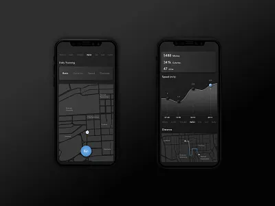 Analytics Chart In Dark Theme analysis analytics chart app black clean clean ui dark mode dark theme dark ui design graphics illustrator ios app design mobile running app sport typography ui uidesign ux