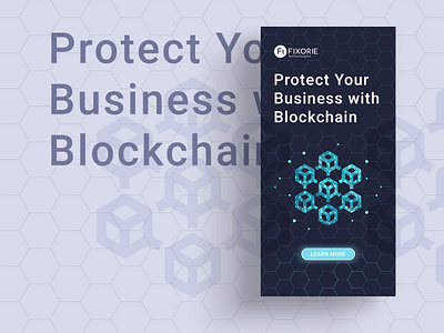 Blockchain banner banner banner ads banner design blending blockchain blue branding buisness dark finance fintech flat design grid icons illustrator photoshop tech technology typography web