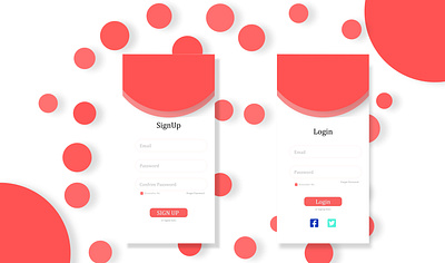 App Ui Login Screen adobexd clean design login screen