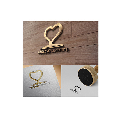 Twolove animation branding design follow gold graphicdesign icon illustration illustrator like logo love lovely lover premium relationship vector