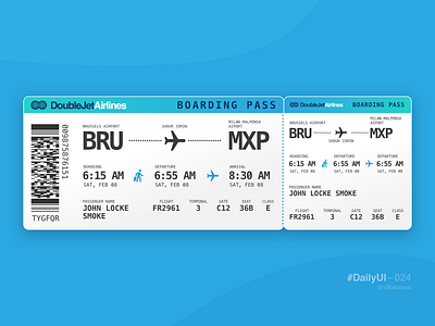 DailyUI–024 024 24 boarding pass dailyui design sketchapp ux vbakanas