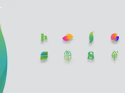 Logo Design Exploration artdirection brand braning dedem eco green leaf logia logo logo design madagascar saha sahanala seed