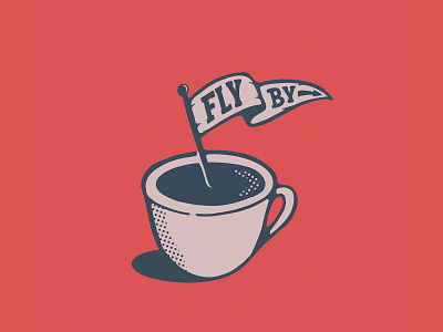 FlyBy Coffee calligraphy coffee hand lettering lettering logo typography