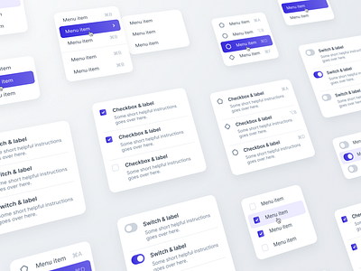 Leverege Design System: Dropdowns components design drop down dropdown figma iot items library list menu system ui ux