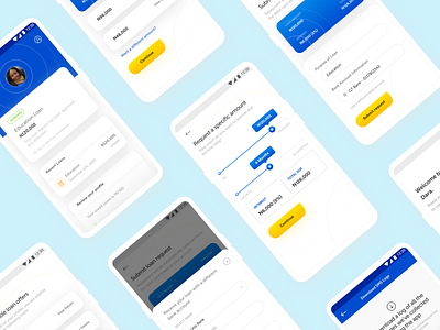 Instant Credit App app case study credit fintech mobile ui ux