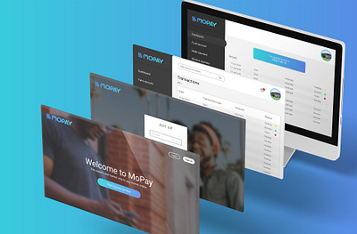 MoPay Web Mockup design minimal ui ux web web design