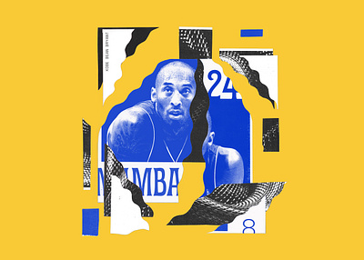 MAMBA basketball collage kobe bryant lakers nba snake