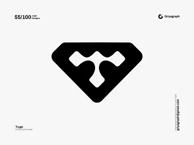 Tryge Logo branding color creative design flat graphic icon idea identity letter line logo minimal modern rounded simple symbol t logo vector