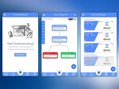 Journey Mapper App app app design cjm customer journey mapping ui usability ux