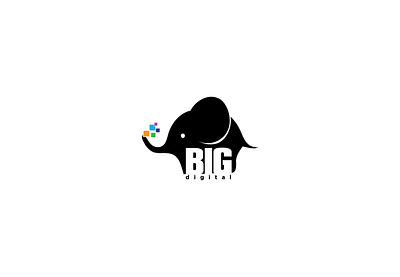 Logo Design for Technology Brand big brand digital elephant logo technology
