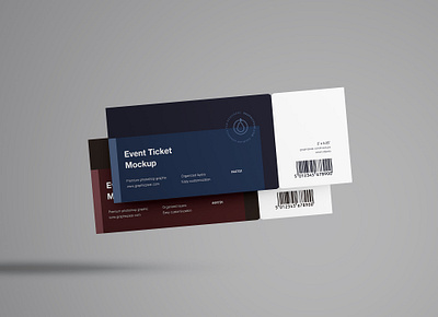 Floating Tickets Mockup brand identity branding design download freebie graphicpear mockup mockup download photoshop print design psd download psd mockup ticket ticket design ticket mockup