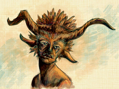 Krita experiment character creature digital fantasy illustration krita xp pen