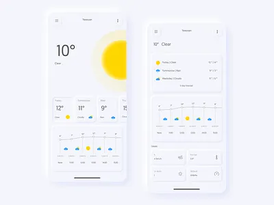 skeuomorphism weather app app design icon neomorphism skeuomorphism ux