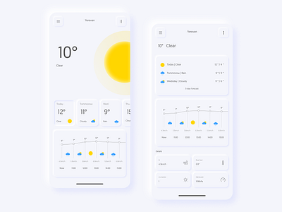 skeuomorphism weather app app design icon neomorphism skeuomorphism ux