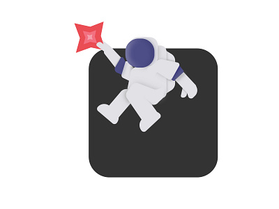 Astronaut adobeillustrator animation branding dailylogo dailylogochallenge design flat illustration spacestation vector