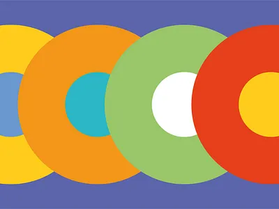 TULIPE & COQUELICOT design flat flowers geometry illustration illustrator minimalist pattern vector