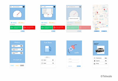 Telwale UI app uidesign ux design