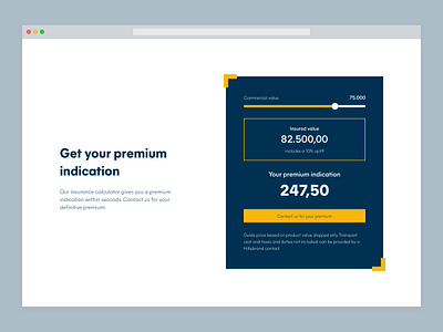 Insurance calculator calculator hillebrand insurance myhillebrand premium slider