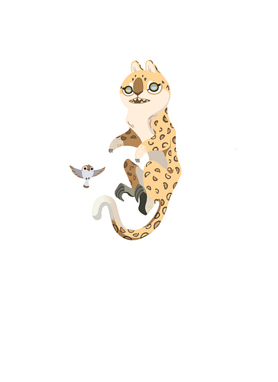 Amur Leopard animals design illustration