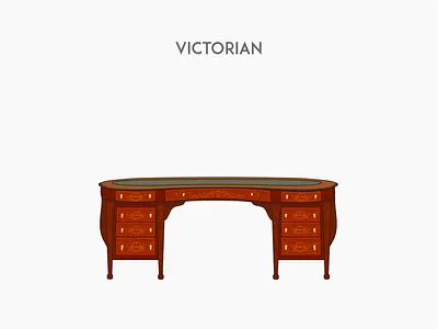 Victorian deck chair flat furniture vector victorian