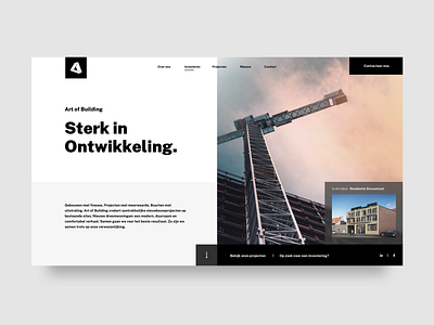 Art Of Building construction construction company landing page landing page design landingpage sketchapp ui ux web web design webdesign website