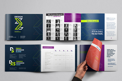 DesignXL Sponsor Packet art direction branding design event branding print