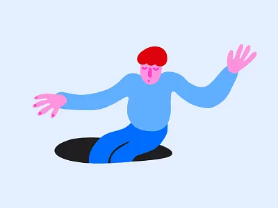 I need a plan or I'll fall into chaos. blue chaos fall hole illustration mistake money pink routine