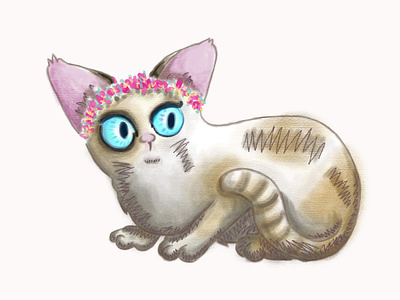 sketchbook pro-kitty adobe art cat children cute drawing illustration illustrator kawaii kids kitten kitty pet photoshop sketchbook sketchbook pro vector