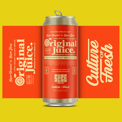 ORIGINAL JUICE beer beer label branding craft beer identity ipa juice orange juice packaging type typography