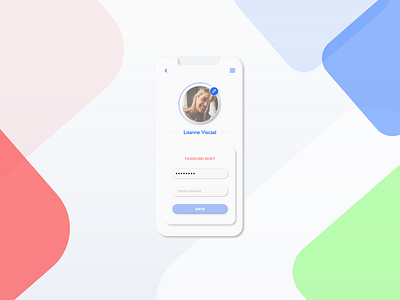 Reset Password UI - Light version app ios iphonex light mobile neumorphic neumorphism process ui ui design