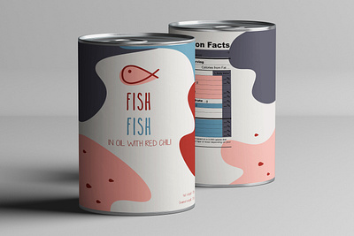 Case of fish brand brand identity branding can colors design fish flat design flat illustration illustration logo package packaging packaging design sea food tuna vector