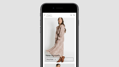 Soel Boutique Homepage ecommerce web design web designer web developer web development website
