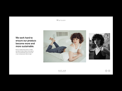 Minimal Fashion Layout fashion grid hero layouts minimal photography process slider style typography ui website white space