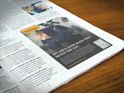Continental Newspaper Ad ad advertisement advertisement design brand management branding company ad continental continental tire design employer brand employer branding graphic design job ad job advertisement newspaper newspaper ad