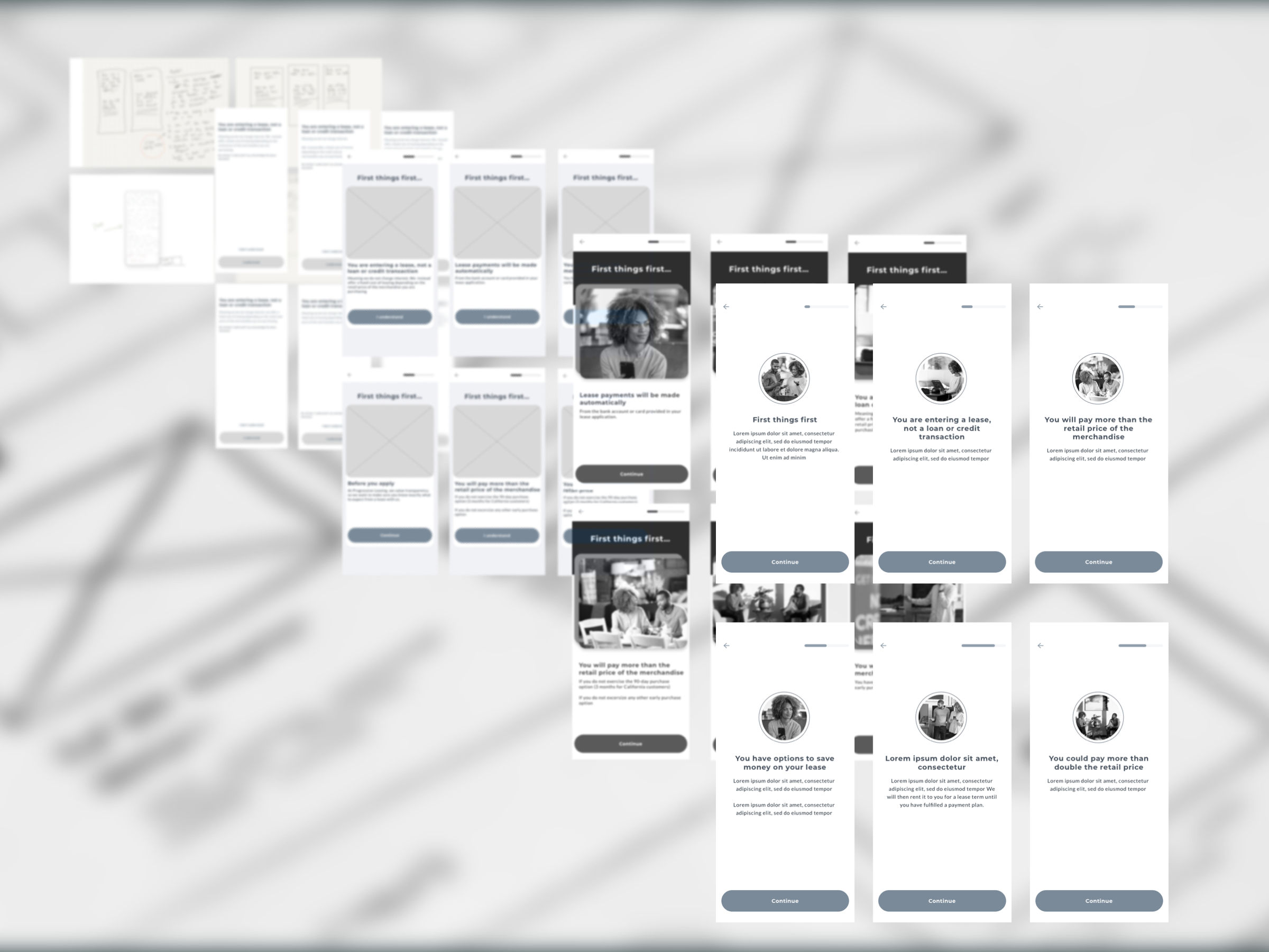 Onboarding visual design iteration by Caden Damiano on Dribbble