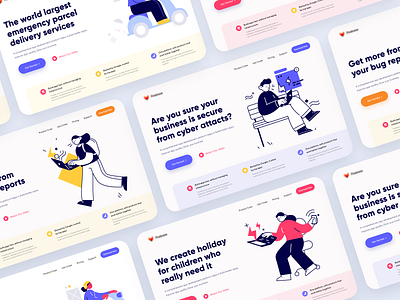 Landing Page - Web Style Concept app art clean color pallet colors creative dashboard design design system direction exploration explore landing landingpage layout user experience user inteface web web design website