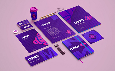 Opay Stationary adobe illustrator adobe photoshop brand identity branding creative creativity design graphic design inspiration logo