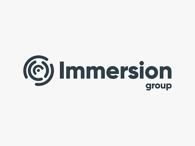 Immersion Group Logo Refresh brand branding business consulting flat design flatdesign immersion group logo logo design monotone simple logo user experience ux