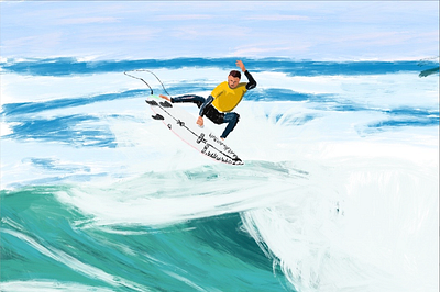 JACK FREESTONE adobe art billabong branding design graphic graphic design illustration illustrator minimal ocean surf surfer surfing vector waves web