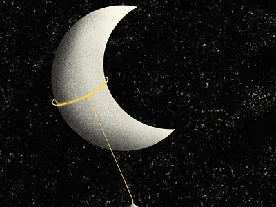 Capture the moon clouds digital art drawing illustration landscape moon mountain procreate app texture