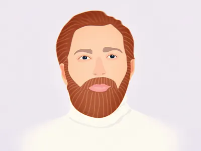 the minimalistic #portrait of dribbble sailor flat flat illustration illustration line lines linework portrait portrait art vector vintage