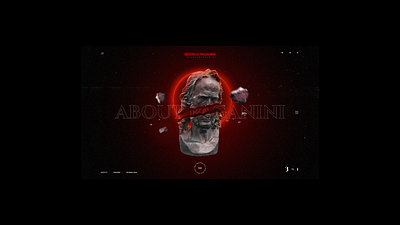 Niccolò Paganini Home page animation design music ui ux violin web web design