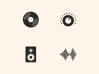Music Icons design icon icon design iconography logo