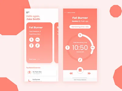 Workout App app app design app designers branding design dribbble mobile ui ux website workout workout app