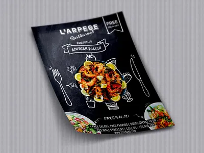 Flyer mockup 1 flyer menu promotion restaurant