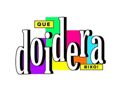Doidera! 90s design brasil brazil graphic design illustration retro retro design retrowave vintage